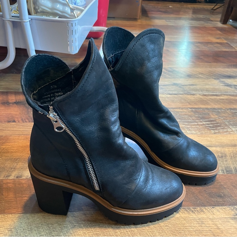 Free People Jack Zip Boots Size 37 1/2